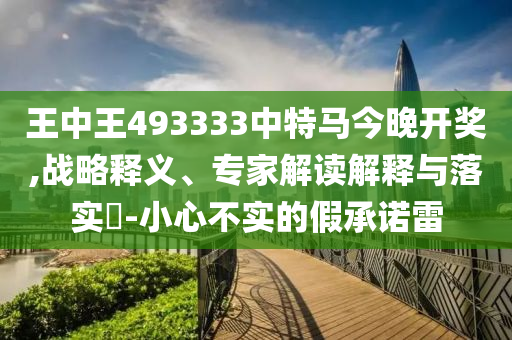 王中王493333中特馬今晚開獎,戰(zhàn)略釋義、專家解讀解釋與落實?-小心不實的假承諾雷